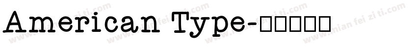 American Type字体转换